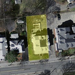 313 Cabot St, Newton, MA 02460 aerial view