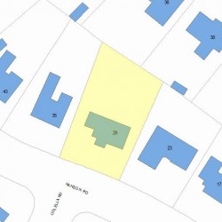 29 Hanson Rd, Newton, MA 02459 plot plan