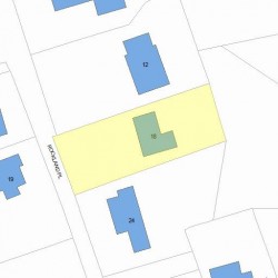 18 Rockland Pl, Newton, MA 02464 plot plan