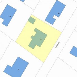 37 Smith Ave, Newton, MA 02465 plot plan