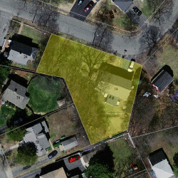 14 Wedgewood Rd, Newton, MA 02465 aerial view