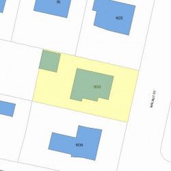 1033 Walnut St, Newton, MA 02461 plot plan