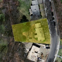 55 Beethoven Ave, Newton, MA 02468 aerial view