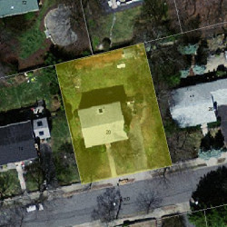 20 Larkin Rd, Newton, MA 02465 aerial view