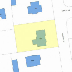 801 Chestnut St, Newton, MA 02468 plot plan