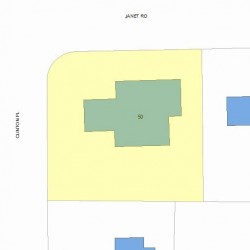 50 Janet Rd, Newton, MA 02459 plot plan