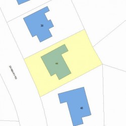 44 Duxbury Rd, Newton, MA 02459 plot plan