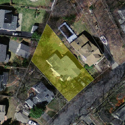 121 Walnut Hill Rd, Newton, MA 02461 aerial view