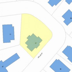 27 Hollis St, Newton, MA 02458 plot plan