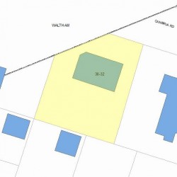 30 Cambria Rd, Newton, MA 02465 plot plan