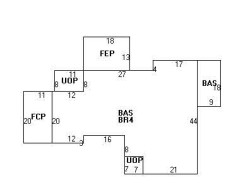 140 Dedham St, Newton, MA 02461 floor plan