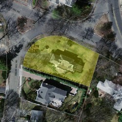 6 Brush Hill Rd, Newton, MA 02461 aerial view