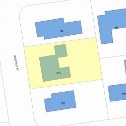 854 Chestnut St, Newton, MA 02468 plot plan