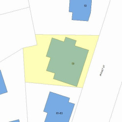 59 Jasset St, Newton, MA 02458 plot plan