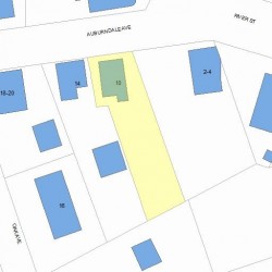 10 Auburndale Ave, Newton, MA 02465 plot plan