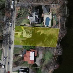 604 Walnut St, Newton, MA 02460 aerial view