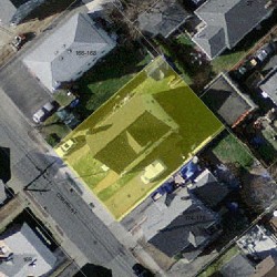 172 Chapel St, Newton, MA 02458 aerial view