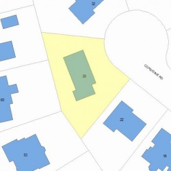 28 Considine Rd, Newton, MA 02459 plot plan