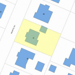 46 Prentice Rd, Newton, MA 02459 plot plan