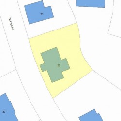 36 Dexter Rd, Newton, MA 02460 plot plan