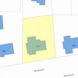 1137 Boylston St, Newton, MA 02464 plot plan