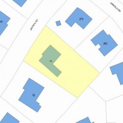 44 Sharpe Rd, Newton, MA 02459 plot plan