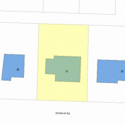 89 Oakdale Rd, Newton, MA 02459 plot plan