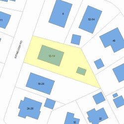 14 Stoneleigh Rd, Newton, MA 02465 plot plan