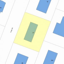 20 York Rd, Newton, MA 02468 plot plan