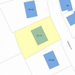 126 Edinboro St, Newton, MA 02460 plot plan