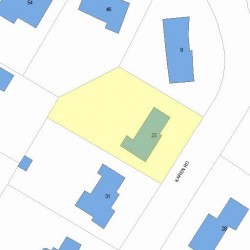 23 Karen Rd, Newton, MA 02468 plot plan