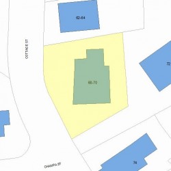 68 Cottage St, Newton, MA 02464 plot plan