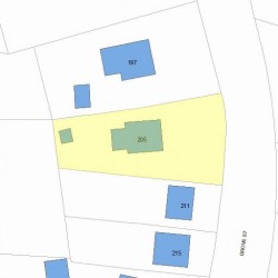 205 Grove St, Newton, MA 02466 plot plan