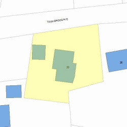 20 Trowbridge Ave, Newton, MA 02460 plot plan