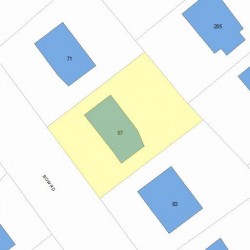 67 Bow Rd, Newton, MA 02459 plot plan