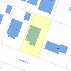 63 Charlemont St, Newton, MA 02461 plot plan