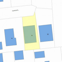 18 Claflin Pl, Newton, MA 02460 plot plan