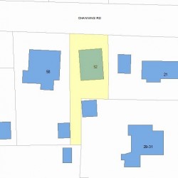 52 Channing Rd, Newton, MA 02459 plot plan