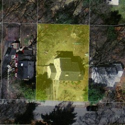 83 Walnut Hill Rd, Newton, MA 02461 aerial view