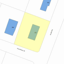 125 Allen Ave, Newton, MA 02468 plot plan
