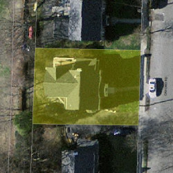 109 Oxford Rd, Newton, MA 02459 aerial view