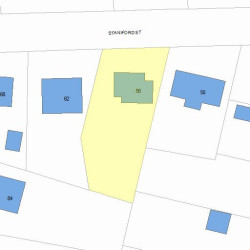 56 Staniford St, Newton, MA 02466 plot plan