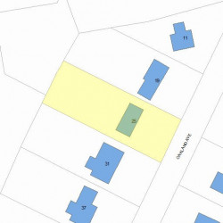 25 Oakland Ave, Newton, MA 02466 plot plan