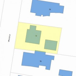 74 Walker St, Newton, MA 02460 plot plan