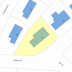 49 Sherrin Rd, Newton, MA 02462 plot plan