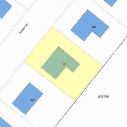 253 Spiers Rd, Newton, MA 02459 plot plan