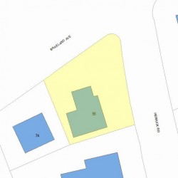 55 Herrick Rd, Newton, MA 02459 plot plan