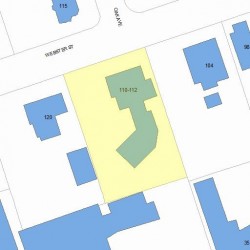 112 Webster St, Newton, MA 02465 plot plan