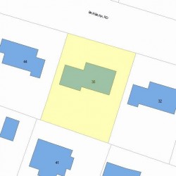 38 Barbara Rd, Newton, MA 02465 plot plan