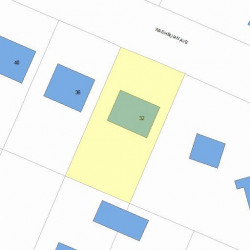 32 Washburn Ave, Newton, MA 02466 plot plan